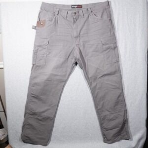 Wrangler Pants Mens 44x32 Gray RIGGS Workwear‎ Ripstop Cargo Utility Ranger
